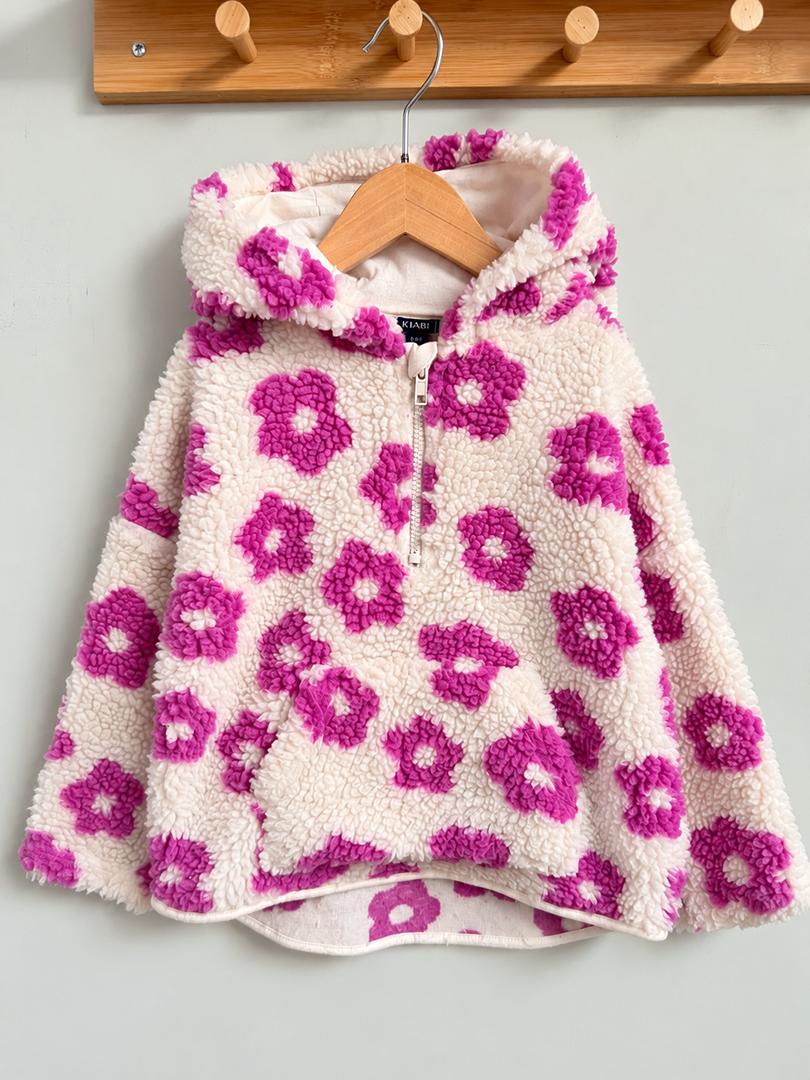 Sweat à capuche Kiabi fille 4 ans rose hiver manches longues