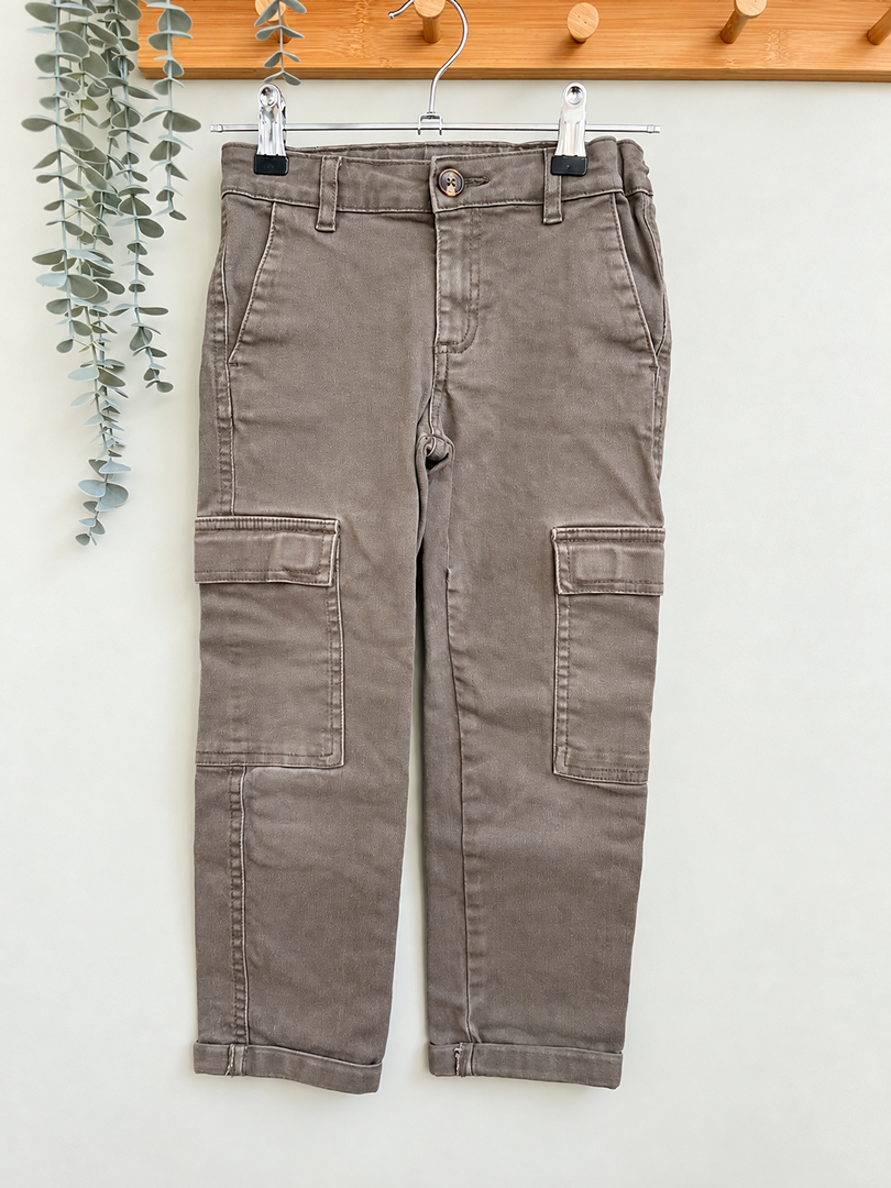 Pantalon cargo garçon les essentiels de Monoprix kaki mi-saison 6 ans