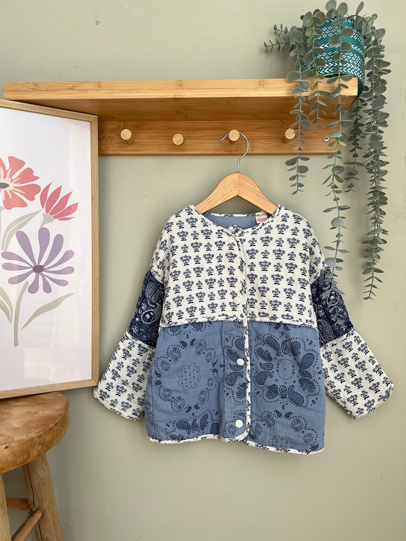Veste matellassée Fille Mi-saison Zara 5 Ans Manches Longues style patchwork