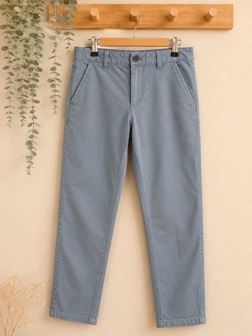 Pantalon chino Monoprix garçon 8 ans bleu clair mi-saison