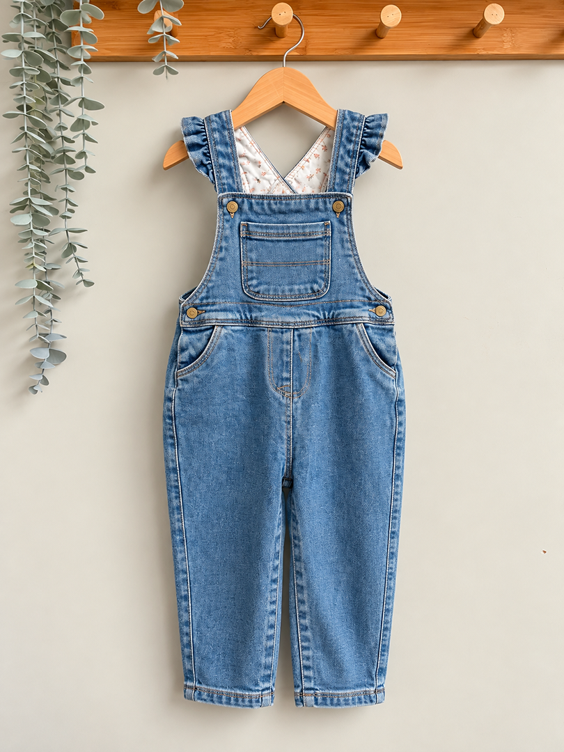 Salopette en jean fille Tape à l'œil 3 ans mi-saison