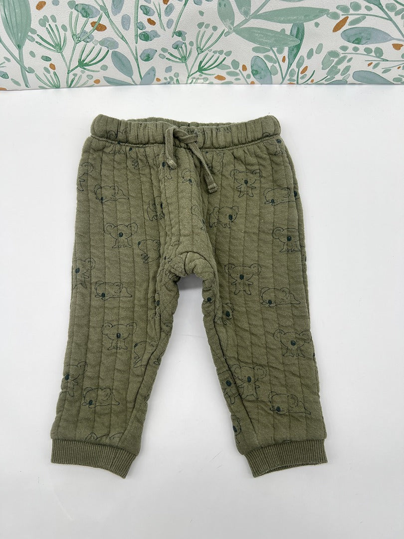Pantalon molletonné garçon Kiabi - 12 mois - Kaki