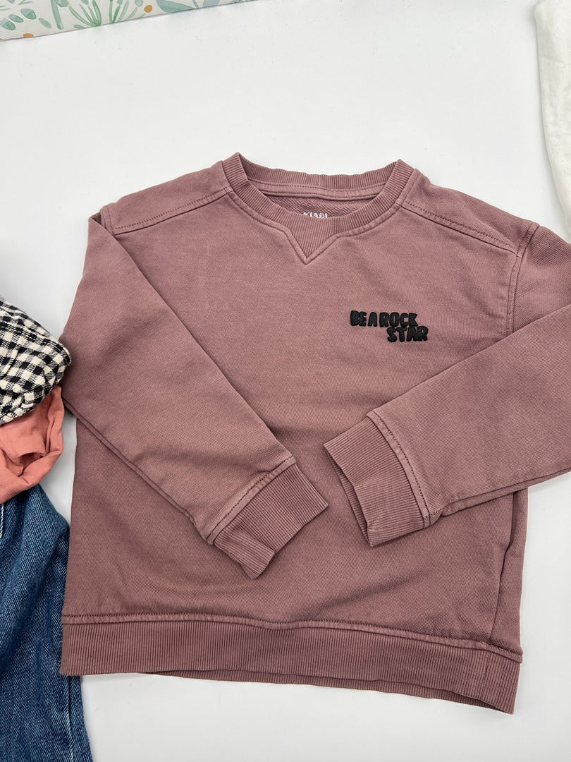 Sweatshirt / pull léger garçon Kiabi - 5 ans - Vieux rose