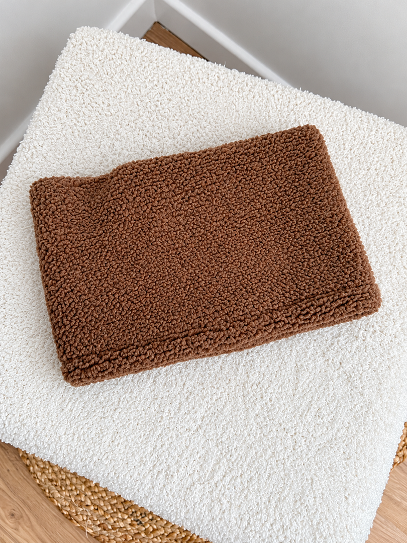 Tour de cou 2/6 ans mixte moumoute chocolat hiver garçon fille sherpa