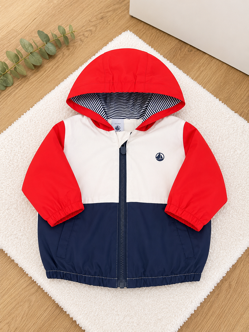 Coupe-vent rouge Petit Bateau 12 mois garçon mi-saison