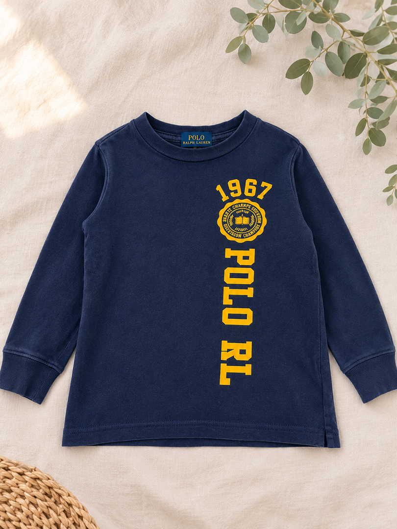 T-shirt Manches Longues Garçon Polo Ralph Lauren 3 Ans Mi-saison