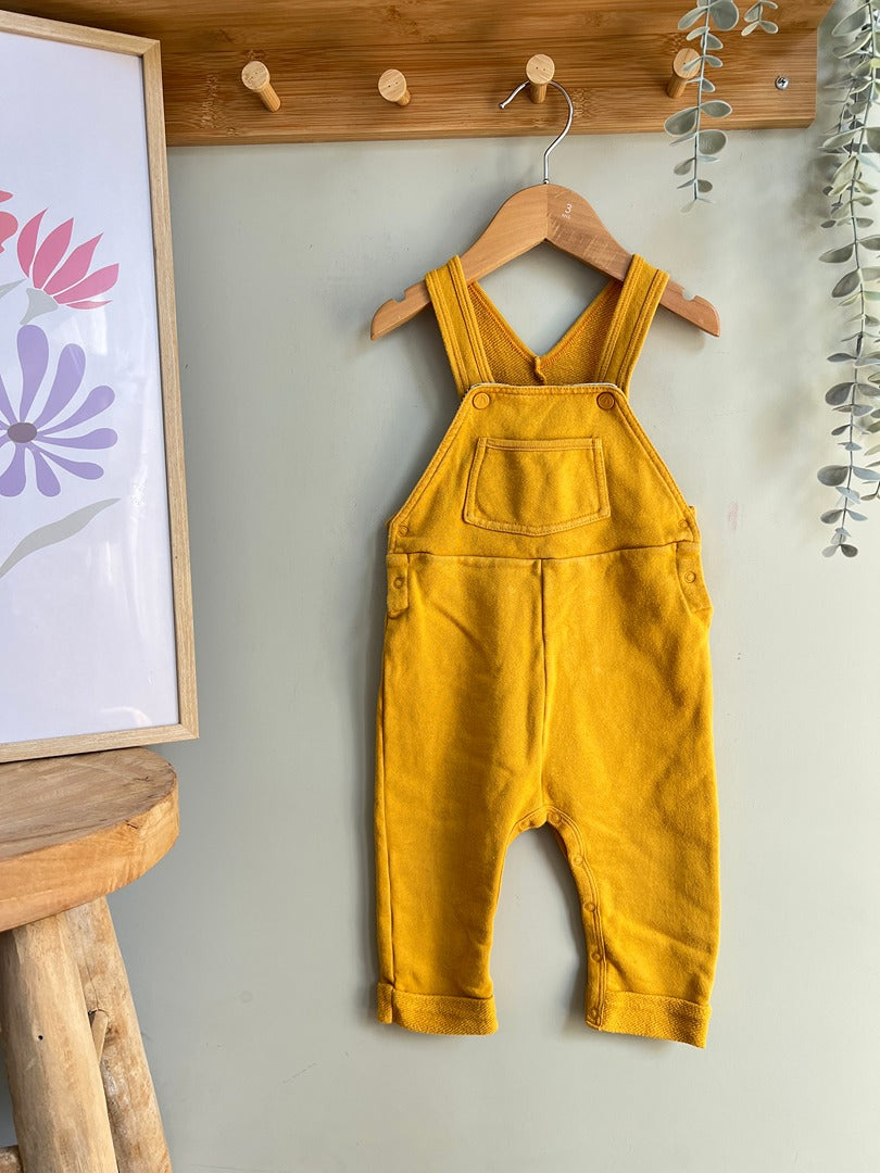 Salopette Petit Bateau 12 mois moutarde garçon mi-saison