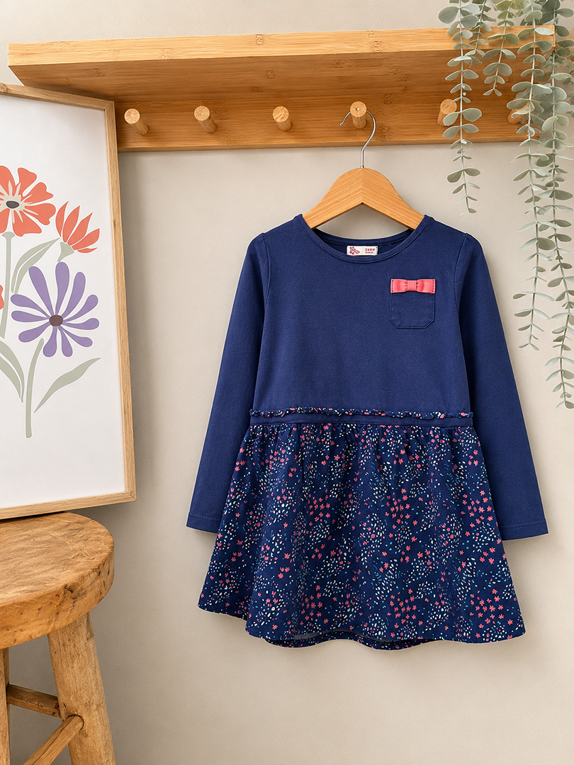Robe Courte Fille Manches Longues Mi-saison 4 Ans Du Pareil Au Même violette