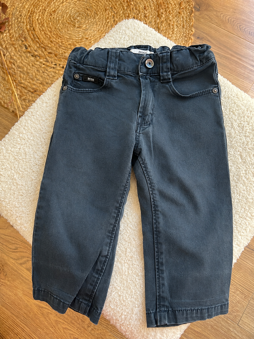 Pantalon garçon Boss 12 mois bleu marine chic mi-saison