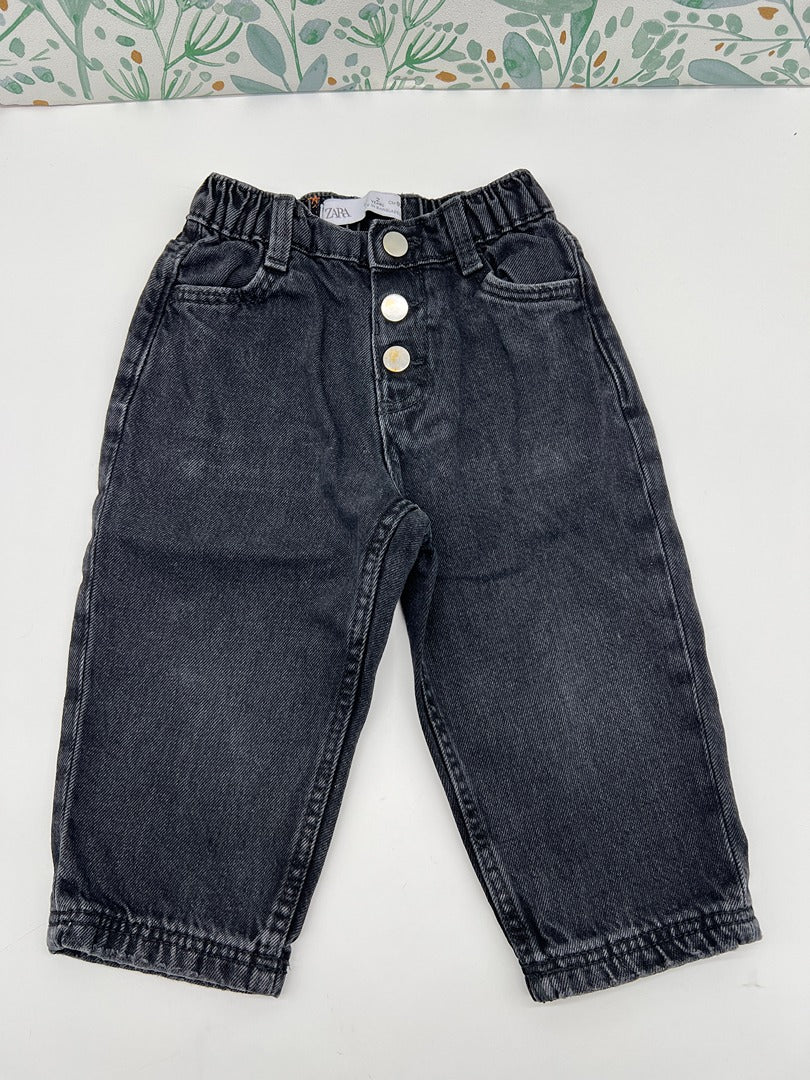 Jean enfant Zara - 2/3 ans - 92 cm - Noir - État : Excellent Garçon