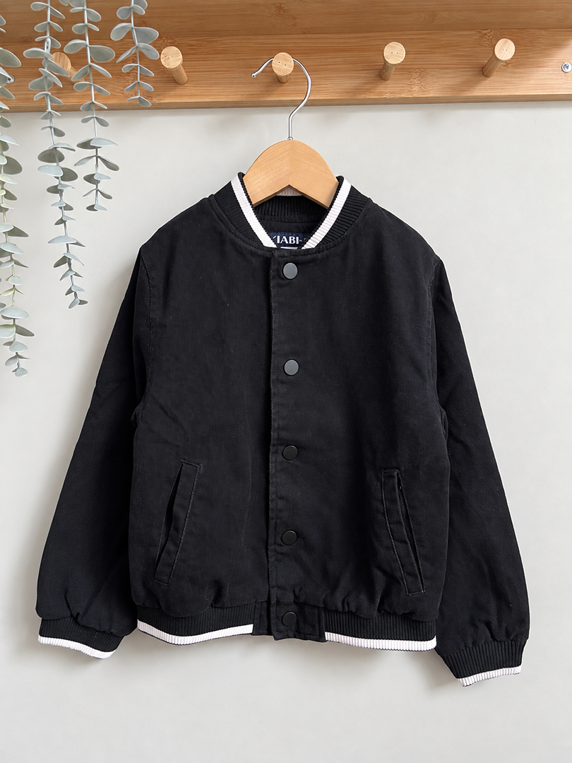 Veste bomber garçon Kiabi noir mi-saison 5 ans manches longues