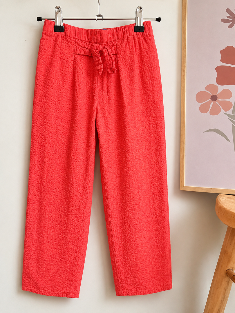 Pantalon fluide fille Okaïdi corail 6 ans léger été