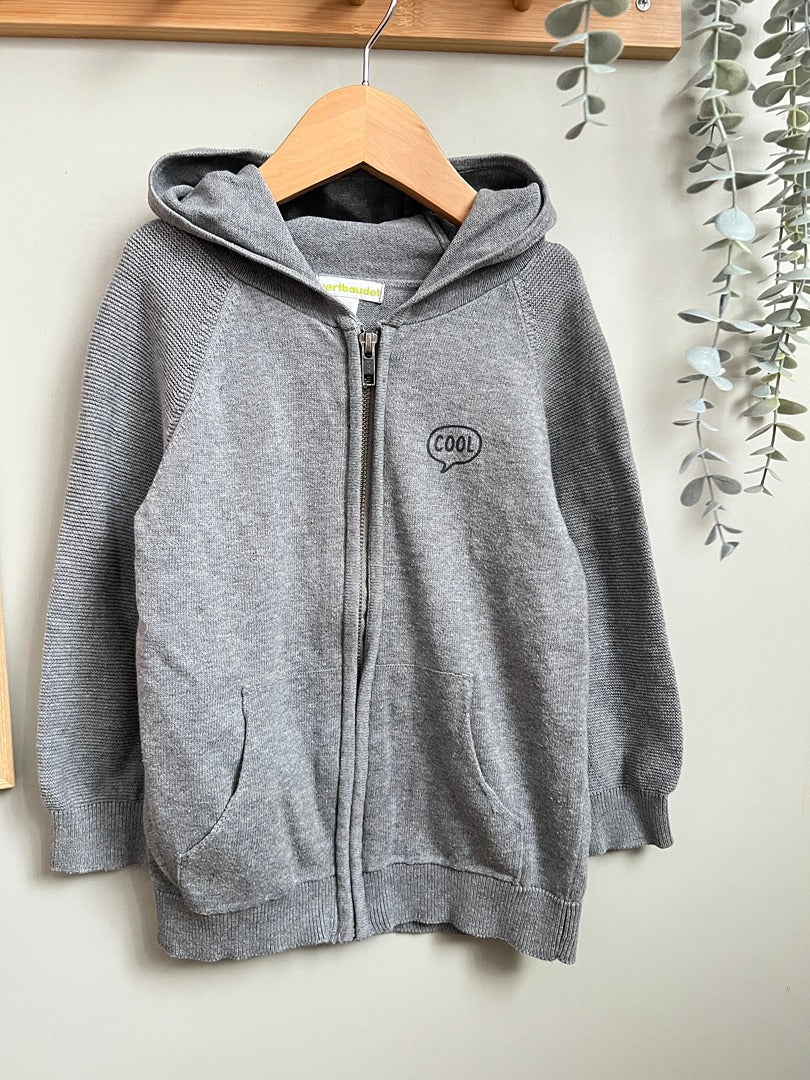 Gilet à capuche garçon Vertbaudet - 5 ans - Gris