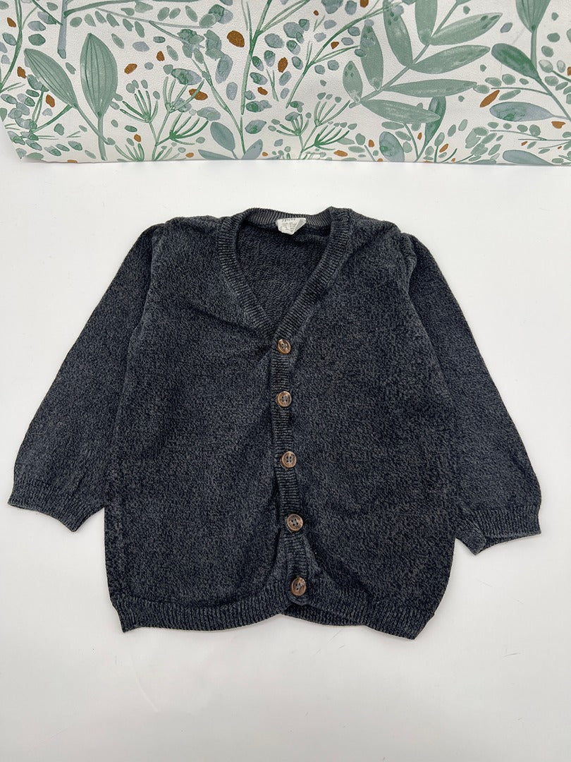 Gilet garçon H&m - 9 mois / 12 mois 80 cm - Gris