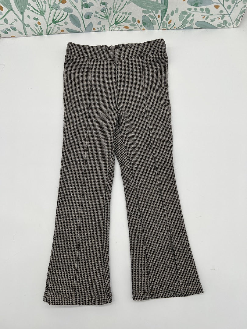 Pantalon flare à carreaux fille Tape à l'œil Tao - 2 ans 3 ans - Marron noir