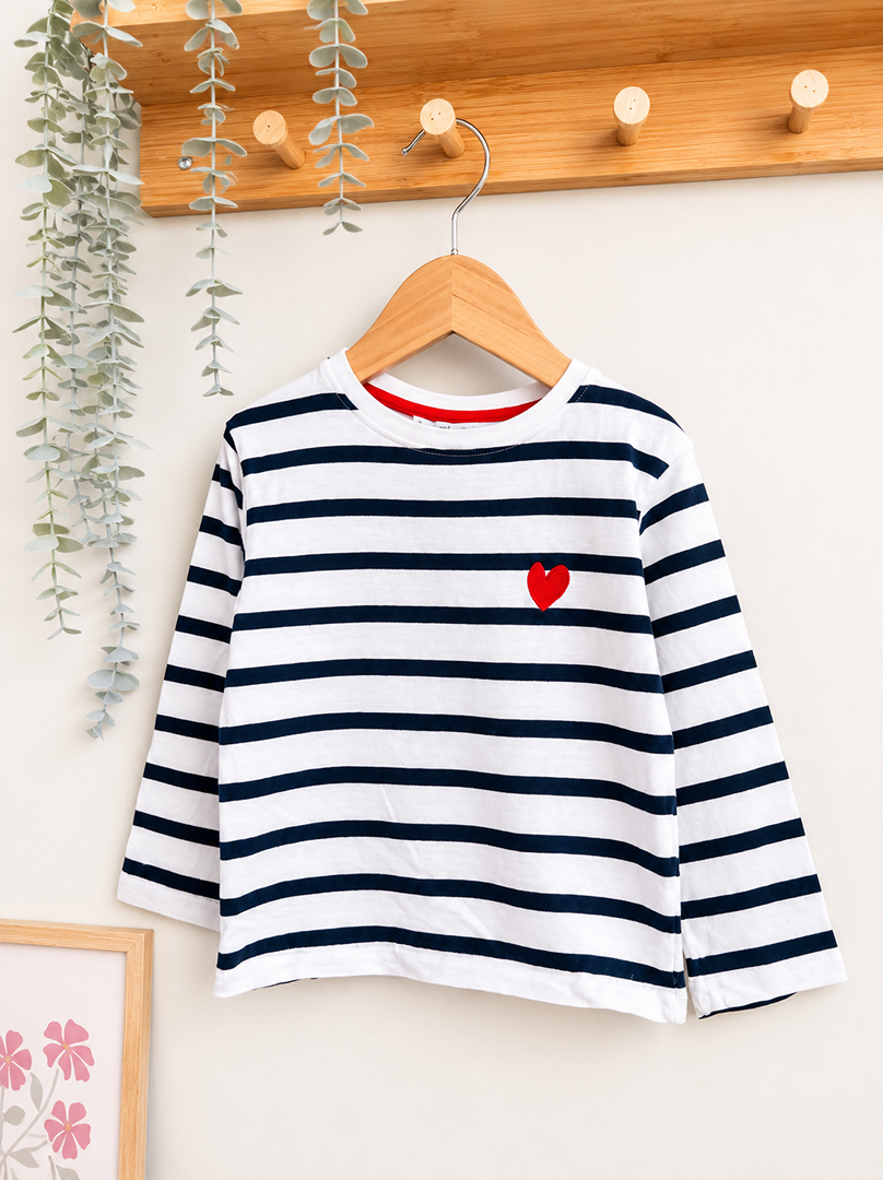 T-shirt marinière fille Fashion private company Kid 3 ans mi-saison manches longues