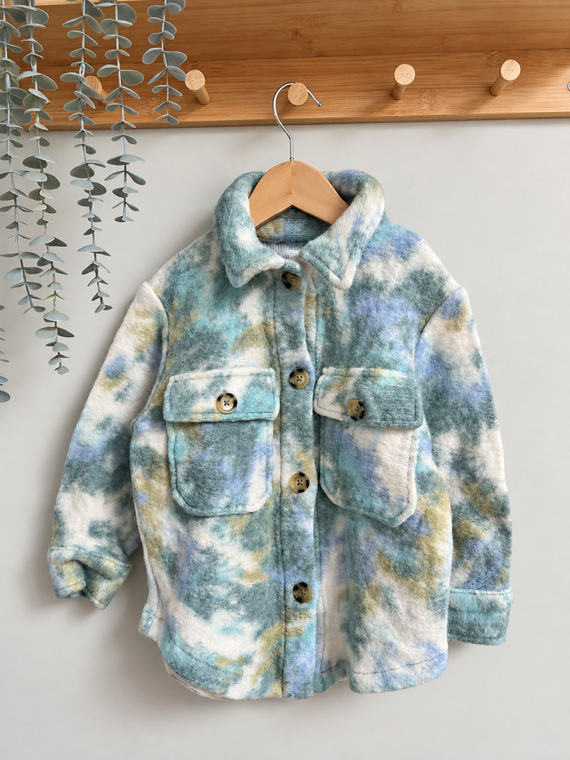 Surchemise fille Zara multicolore manches longues hiver 7 ans