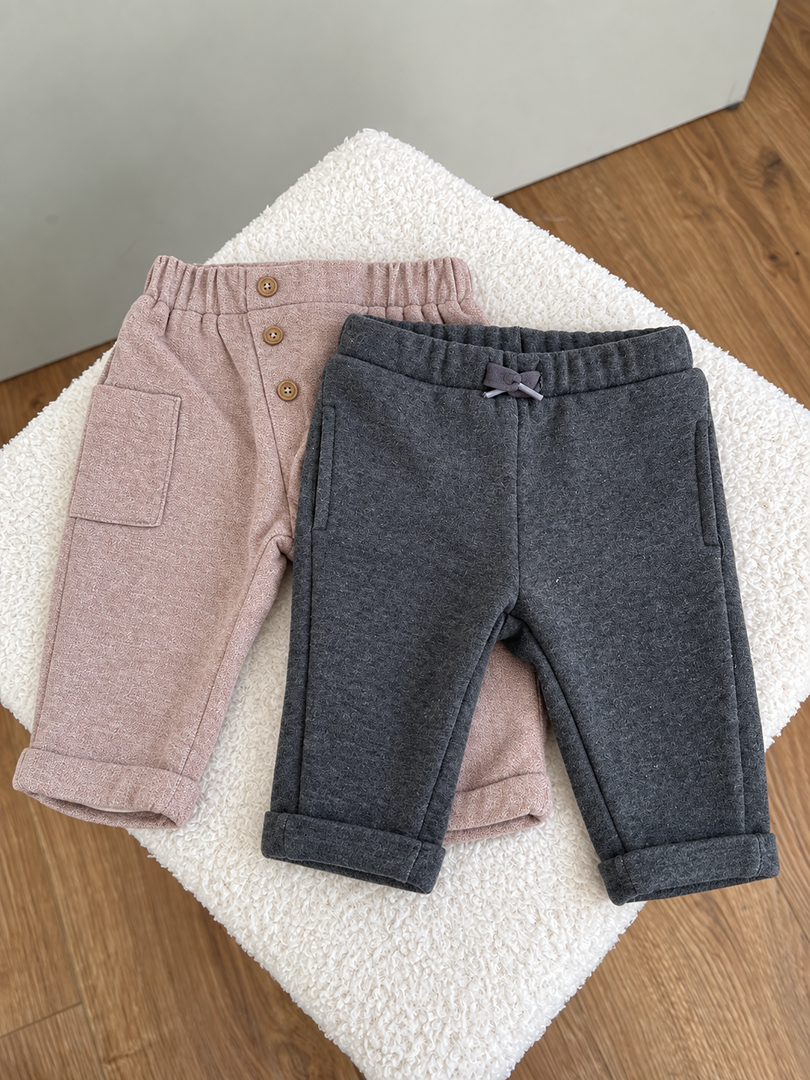 Lot de 2 pantalons garçon molletonné mi-saison 1 mois