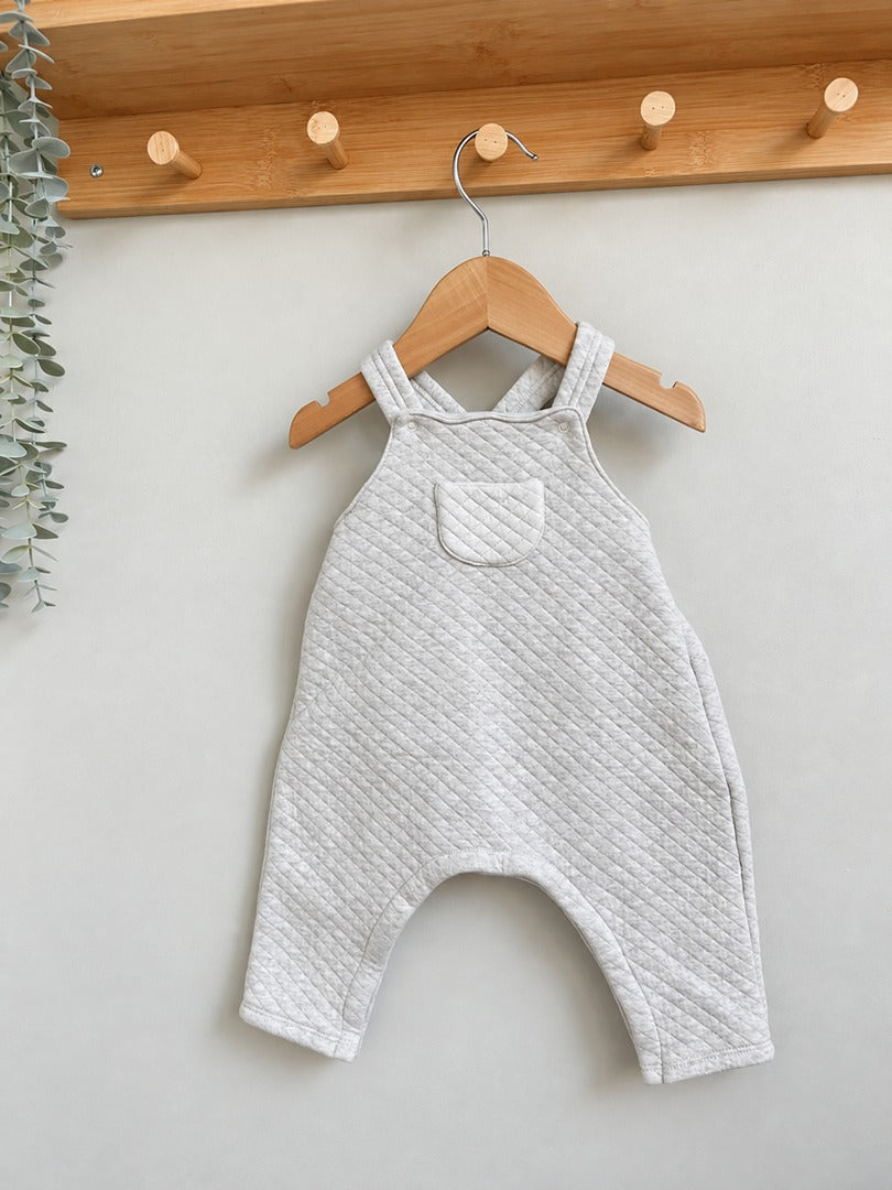 Salopette matelassée mixte Petit Bateau beige 6 mois mi-saison fille garçon