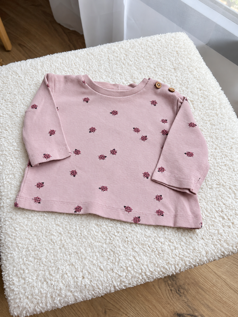 T-shirt rose Zeeman fille mi-saison Naissance 0 mois manches longues