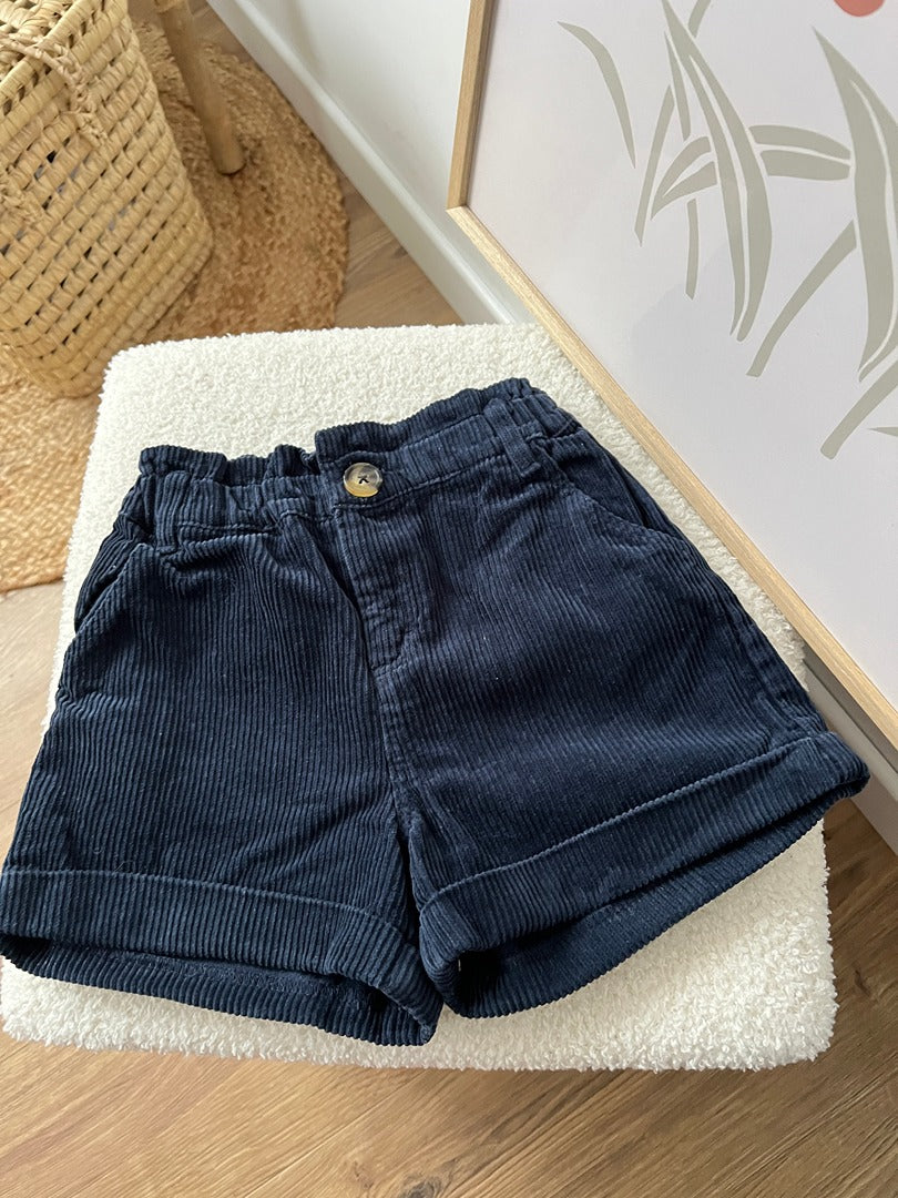 Short Vertbaudet - 5 ans - Bleu marine - État : Excellent Fille