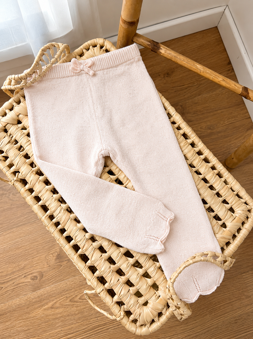 Legging en maille Kiabi fille 18 mois rose mi-saison