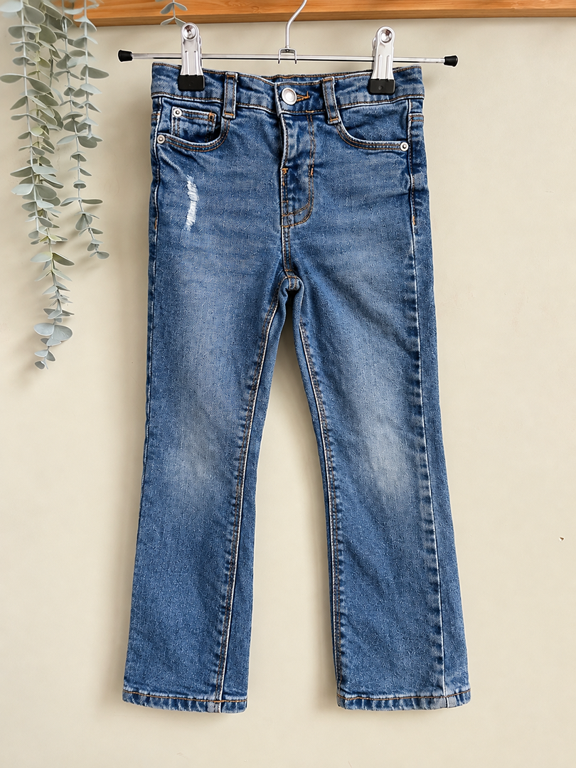 Jean flare fille Kiabi bleu mi-saison 4 ans