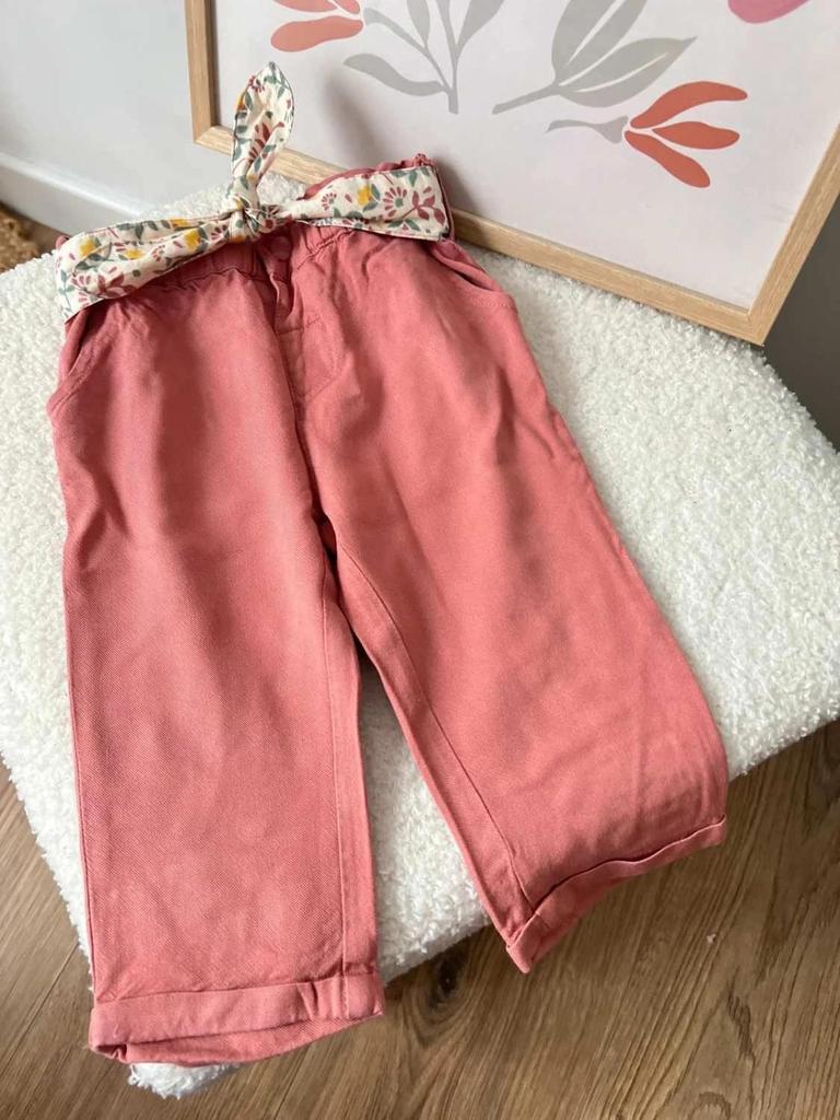 Pantalon fluide rose Fashion Private Company – confortable – 12 mois Fille