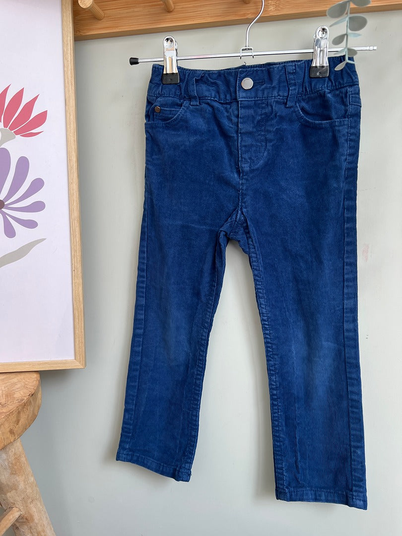 Pantalon velours Jacadi 3 ans garçon hiver bleu
