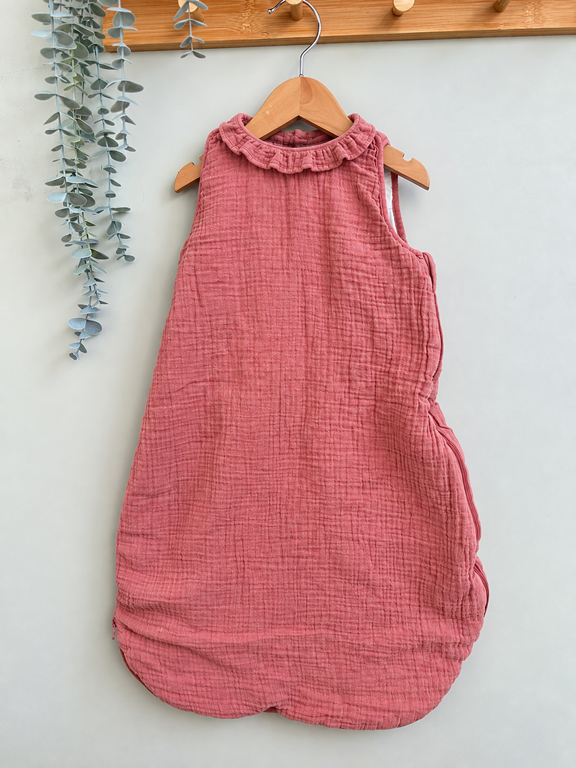Gigoteuse bébé fille Cyrillus rose 0 mois 1 mois 3 mois 6 mois mi-saison gaz de coton rose Tog 3