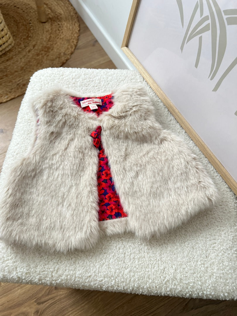 Gilet sans manches Du Pareil au même Dpam Fille - 6 mois - Beige