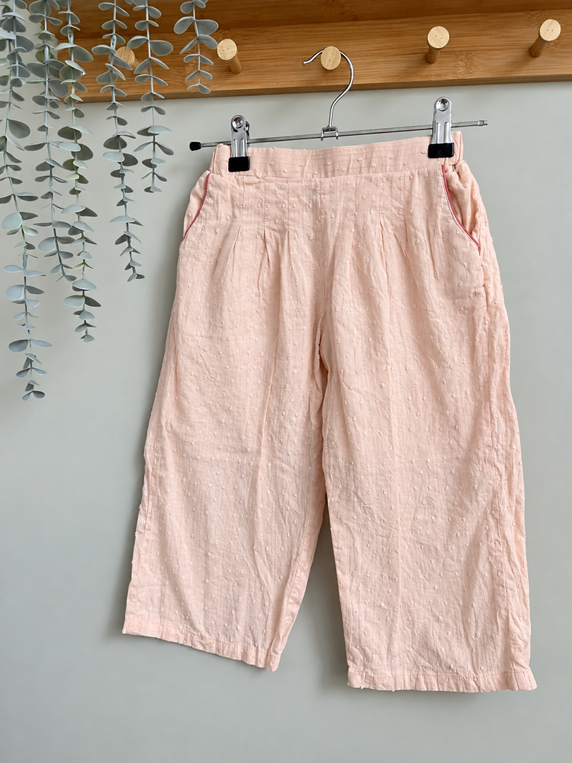 Pantalon large fluide léger fille Okaïdi rose taille 4 ans mi-saison