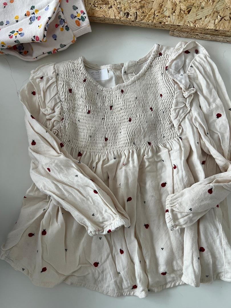 Blouse Zara Baby - 12-18 months / 80cm - Blanc - État : Excellent