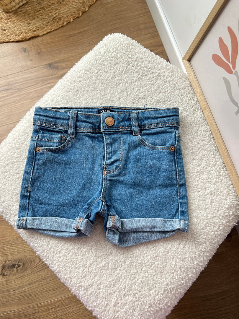 Short en jean Kiabi 3 ans fille bleu délavé idéal été