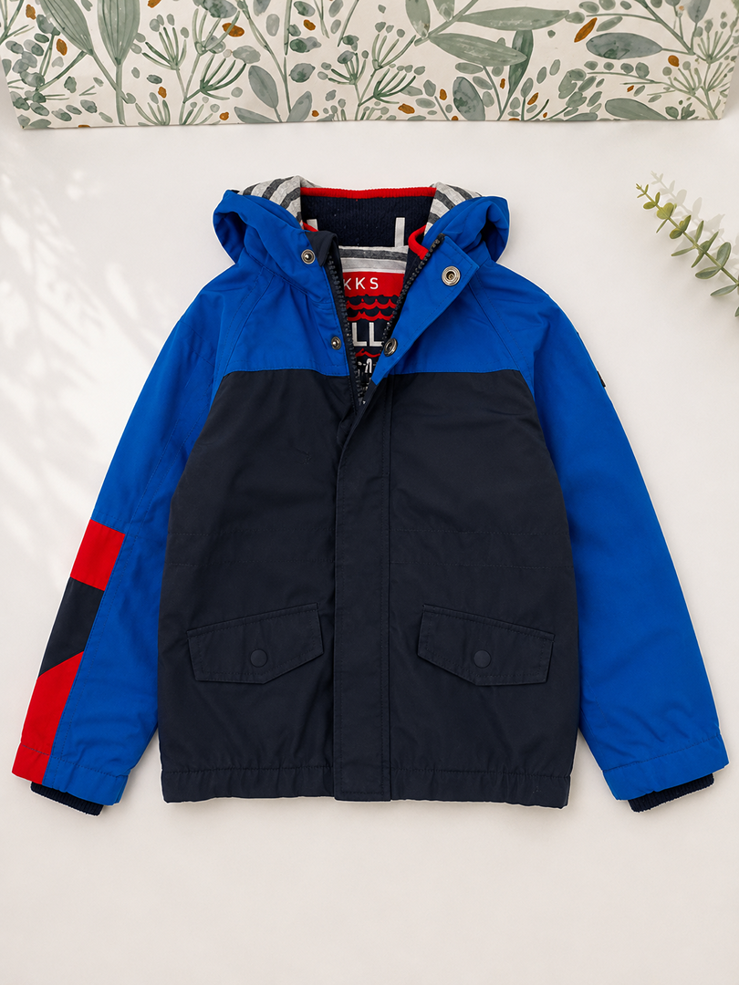 Parka veste à capuche Ikks Garçon Mi-saison 18 Mois - bleu noir