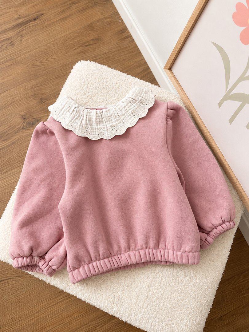 Pull Fille Manches Longues 6 Mois Hiver Kiabi joli col