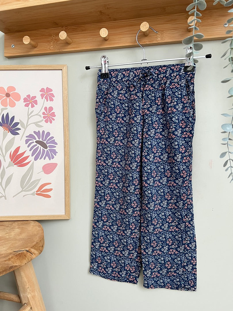 Pantalon fluide fille Tissaia - 4 ans - Bleu marine