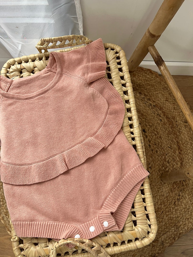 Barboteuse Zara Kids - 6 mois / 9 mois - Rose - Fille
