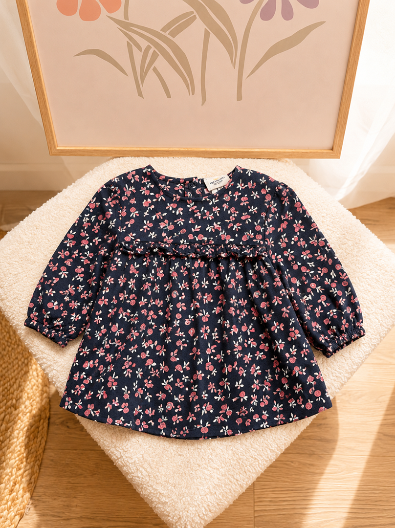 Blouse Tape à l'œil Tao fille 9 mois manches longues mi-saison