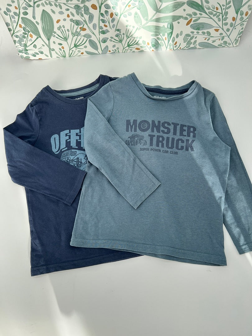 T-shirt garçon Vertbaudet - 4 ans - Bleu clair - État : Excellent