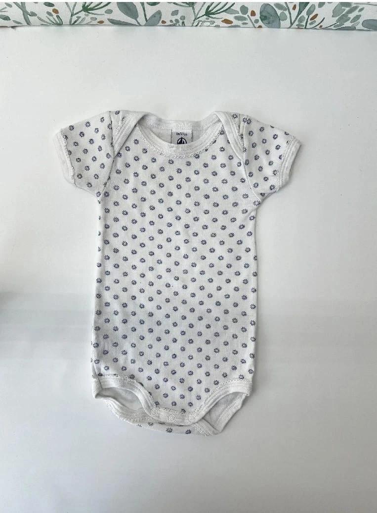 Body manches courtes été col Us - Petit Bateau 6 mois Fille