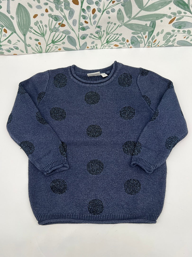 Pull fille Name It - 9/12 mois / 80cm - Bleu