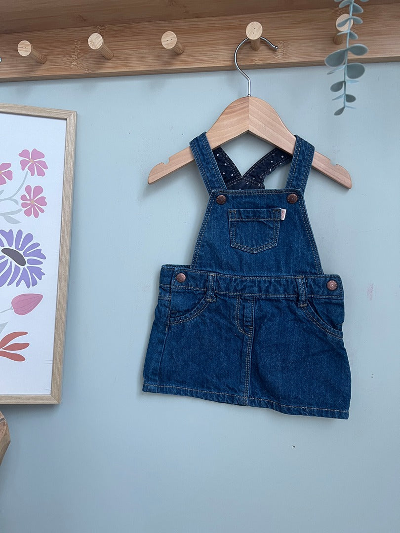 Robe salopette en jean fille Kiabi - 6 mois - Bleu