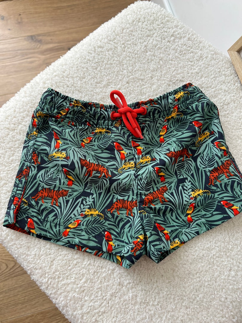 Short de bain garçon Tape à l'oeil Tao 6 mois motif jungle