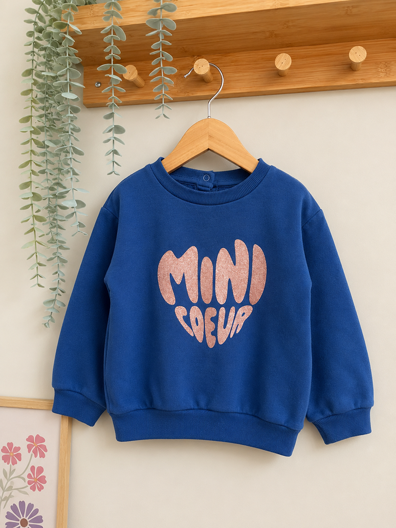 Sweat pull fille Gémo 3 ans imprimé manches longues mi-saison