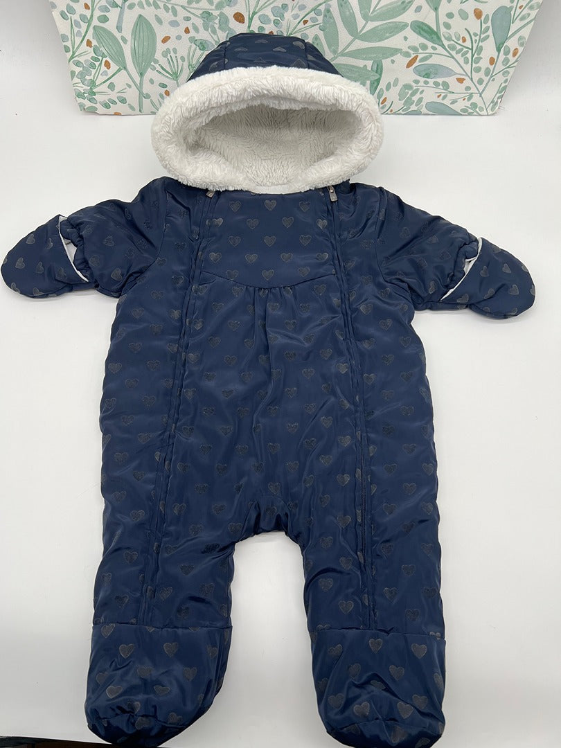Combinaison Pilote fille hiver - 6 Mois - Jacadi - Bleu Marine