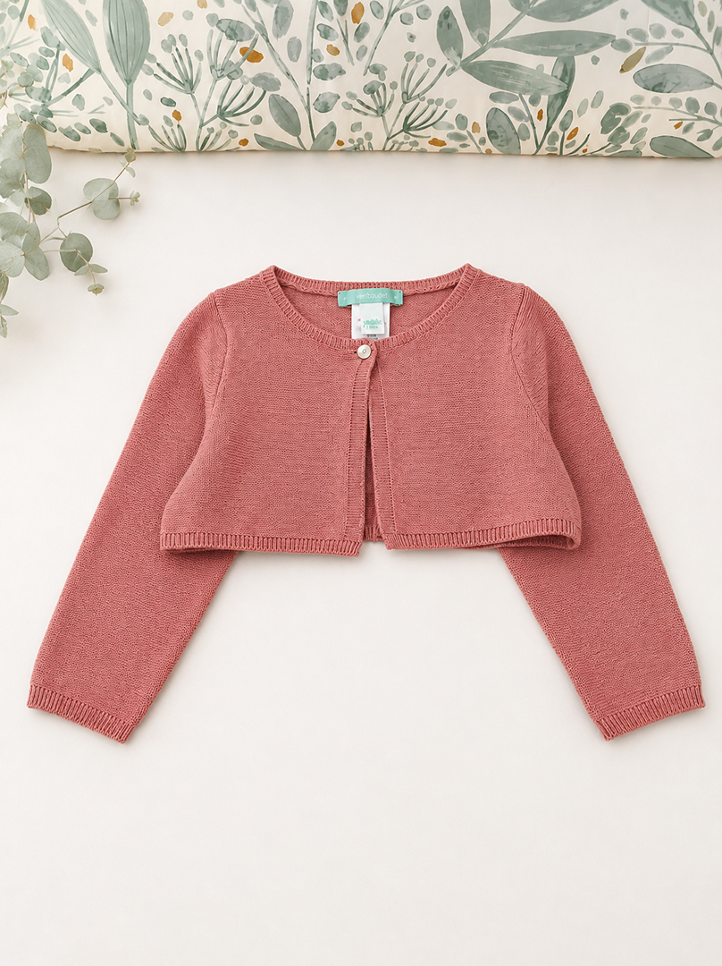 Bolero gilet court Fille Obaïbi 12 Mois Manches Longues mi-saison. neuf