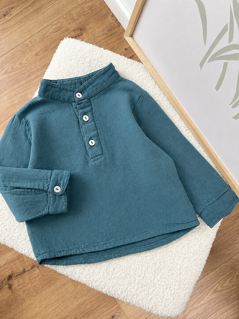 Chemise garçon Poudre Organic 6 Mois Mi-saison
