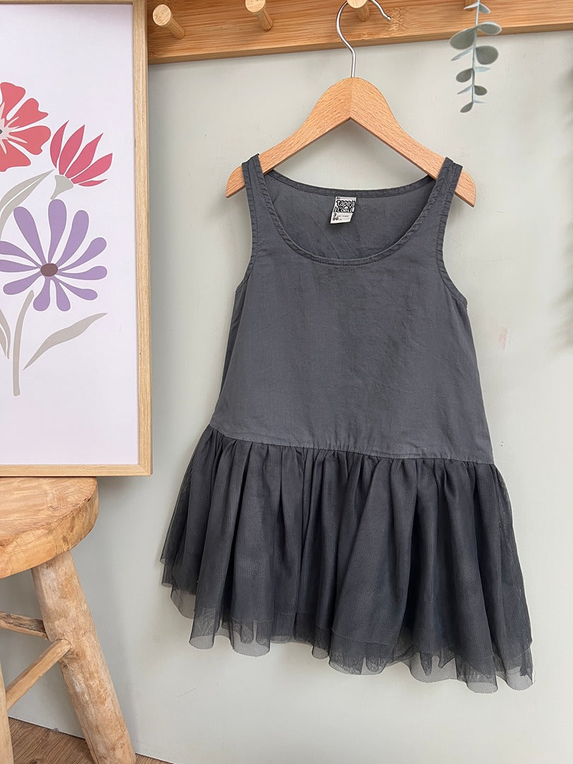 Robe sans manches soirée fille Tape à l'œil 3 ans gris été