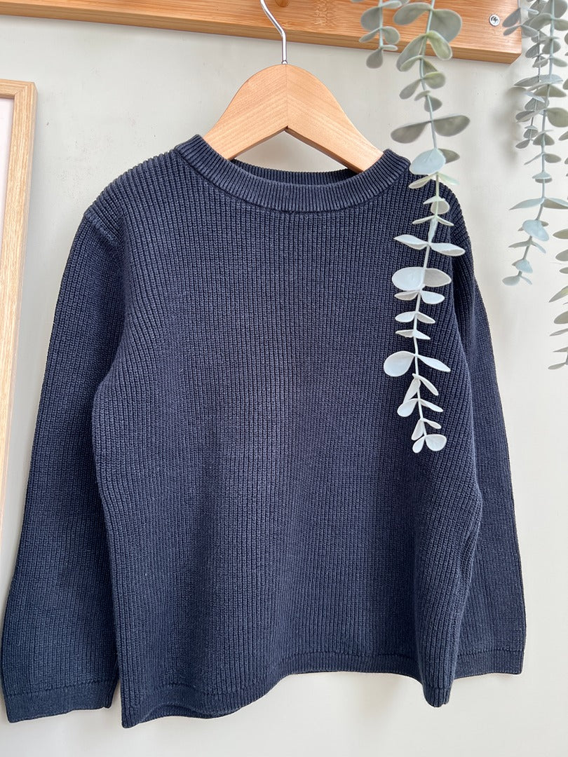 Pull Kiabi - 4 ans - Bleu marine - État : Excellent Garçon